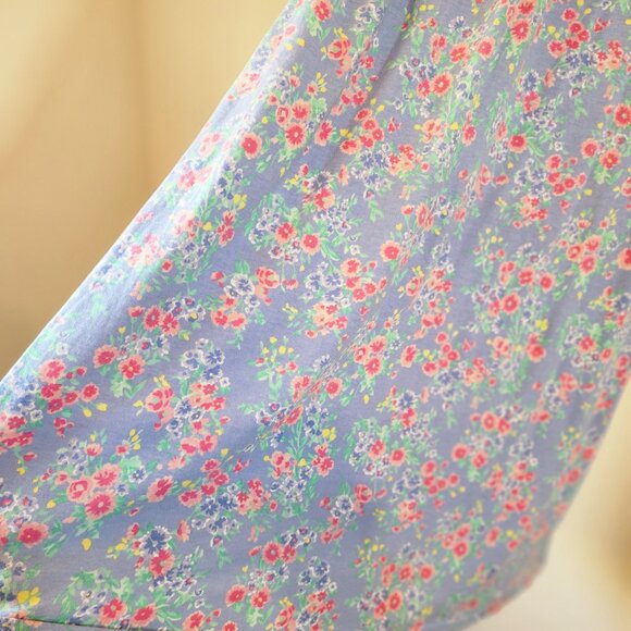 Lauren Ralph Lauren Slvless Midi Baby Doll Sleep Dres V Neck Ruffle Women M Y2K - Picture 6 of 14